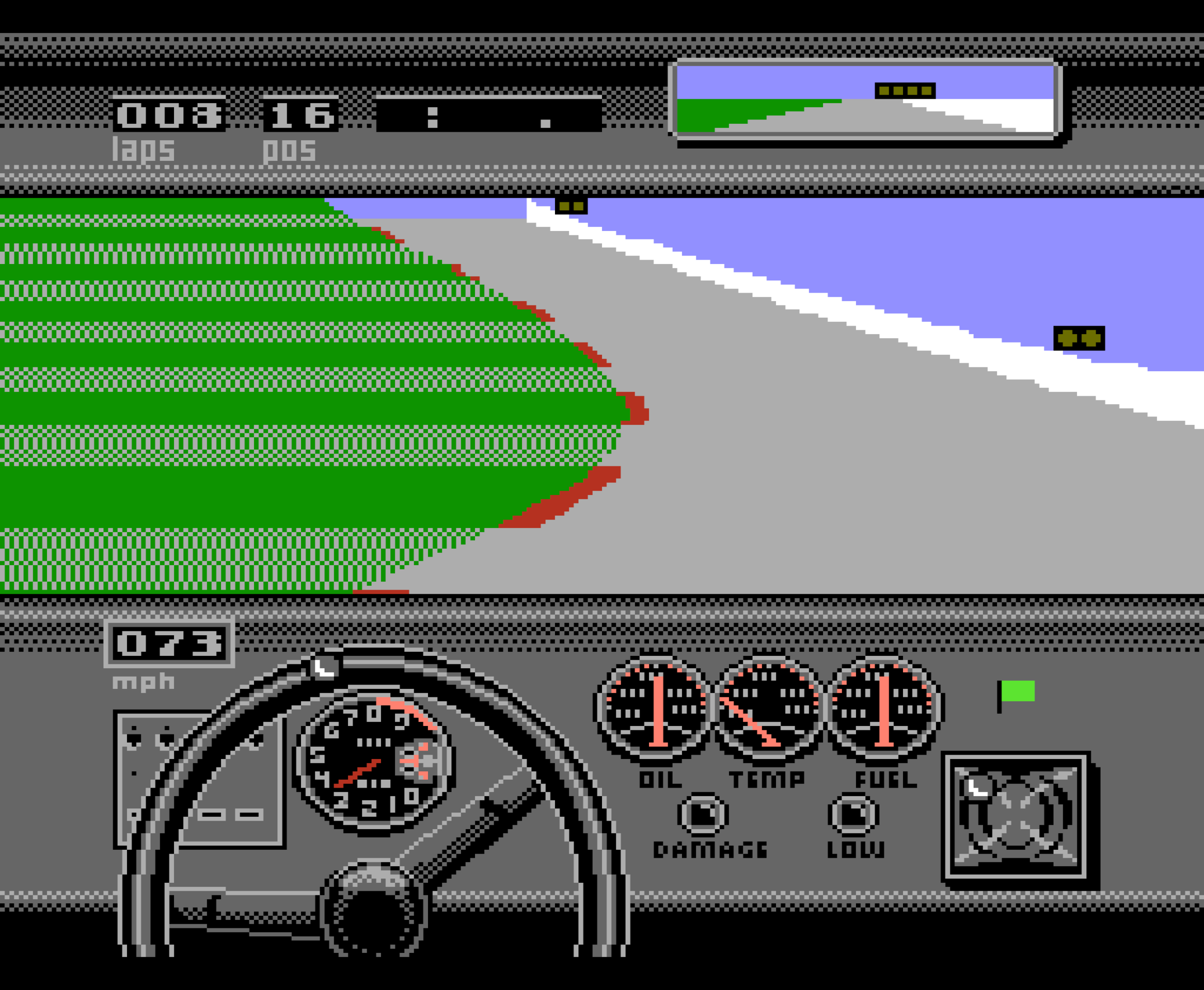 Bill Elliott's NASCAR Challenge gameplay image