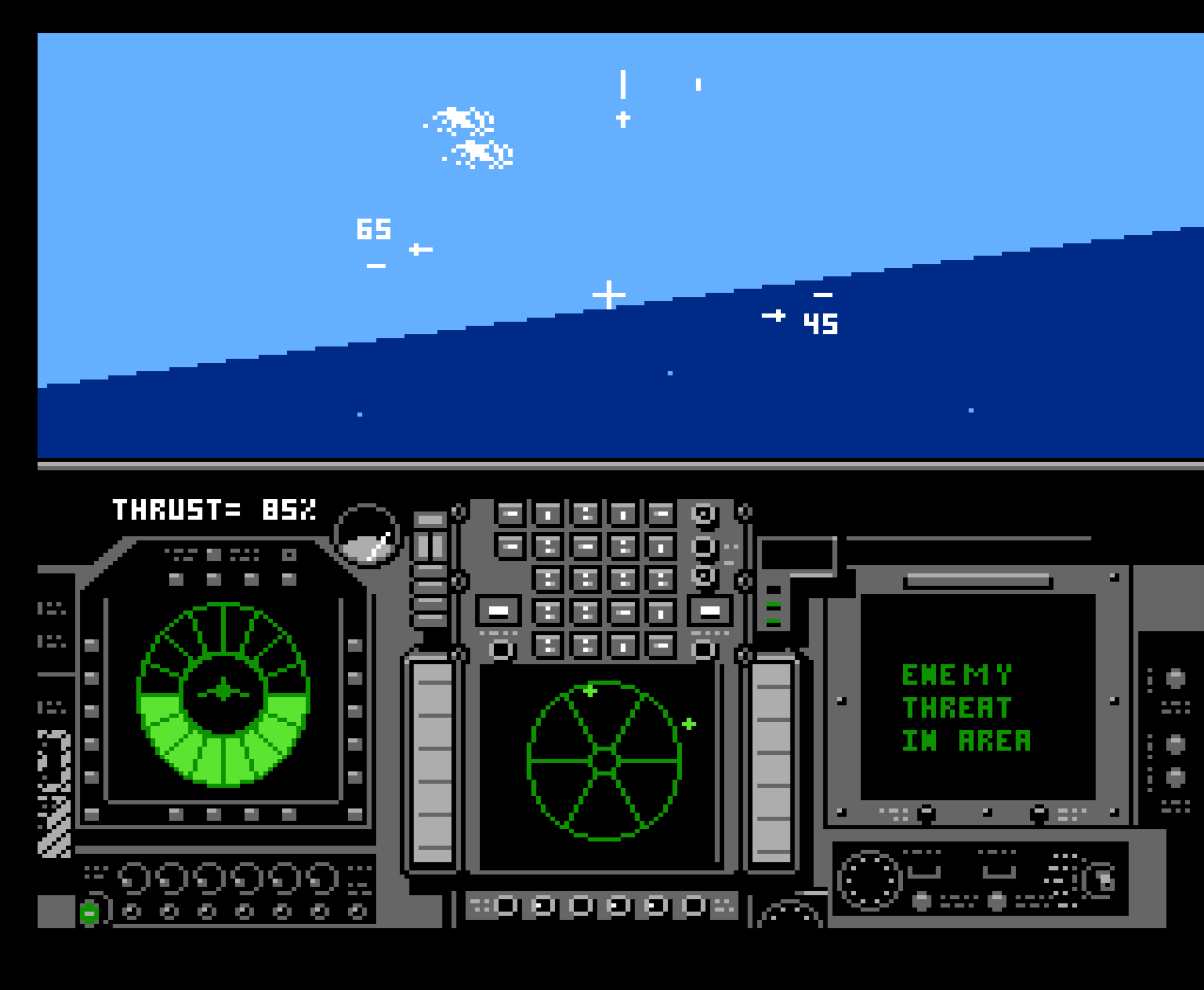 Flight of the Intruder cockpit gameplay image