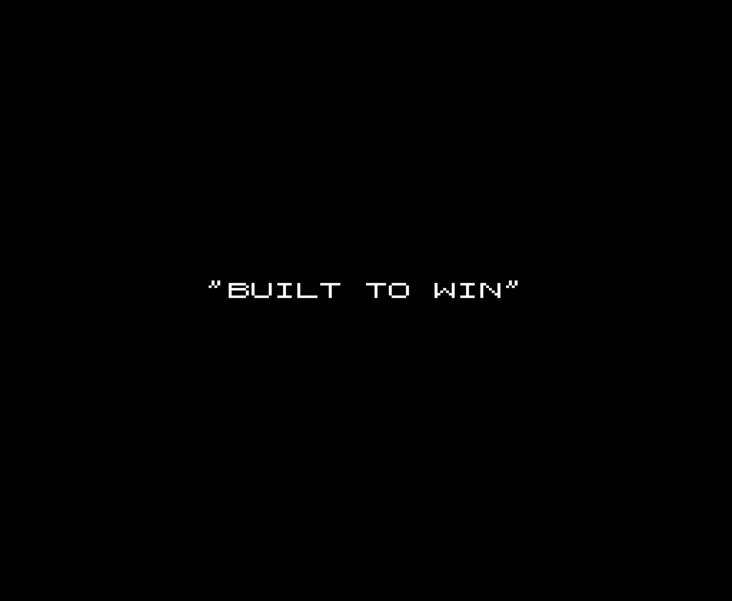 Formula One: Built to Win introduction image reading: "Built to Win"