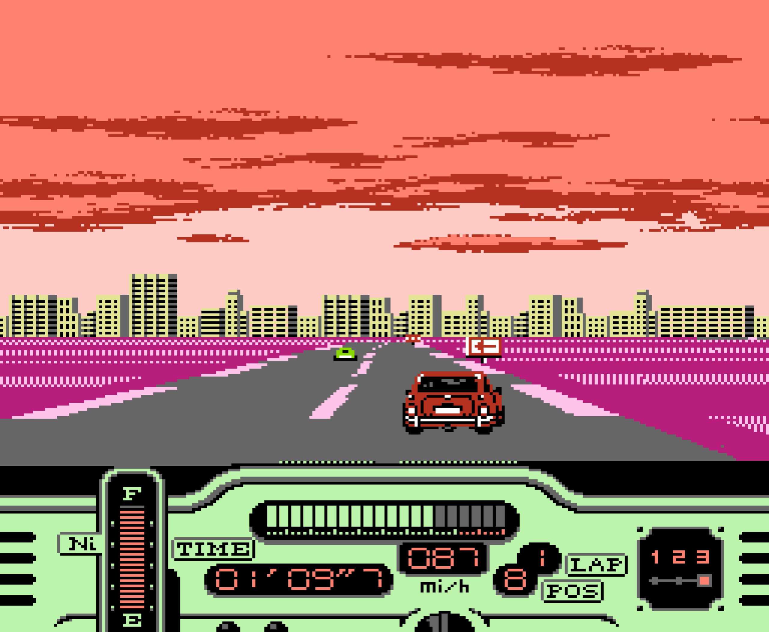 Formula One: Built to Win sunset racing screenshot image