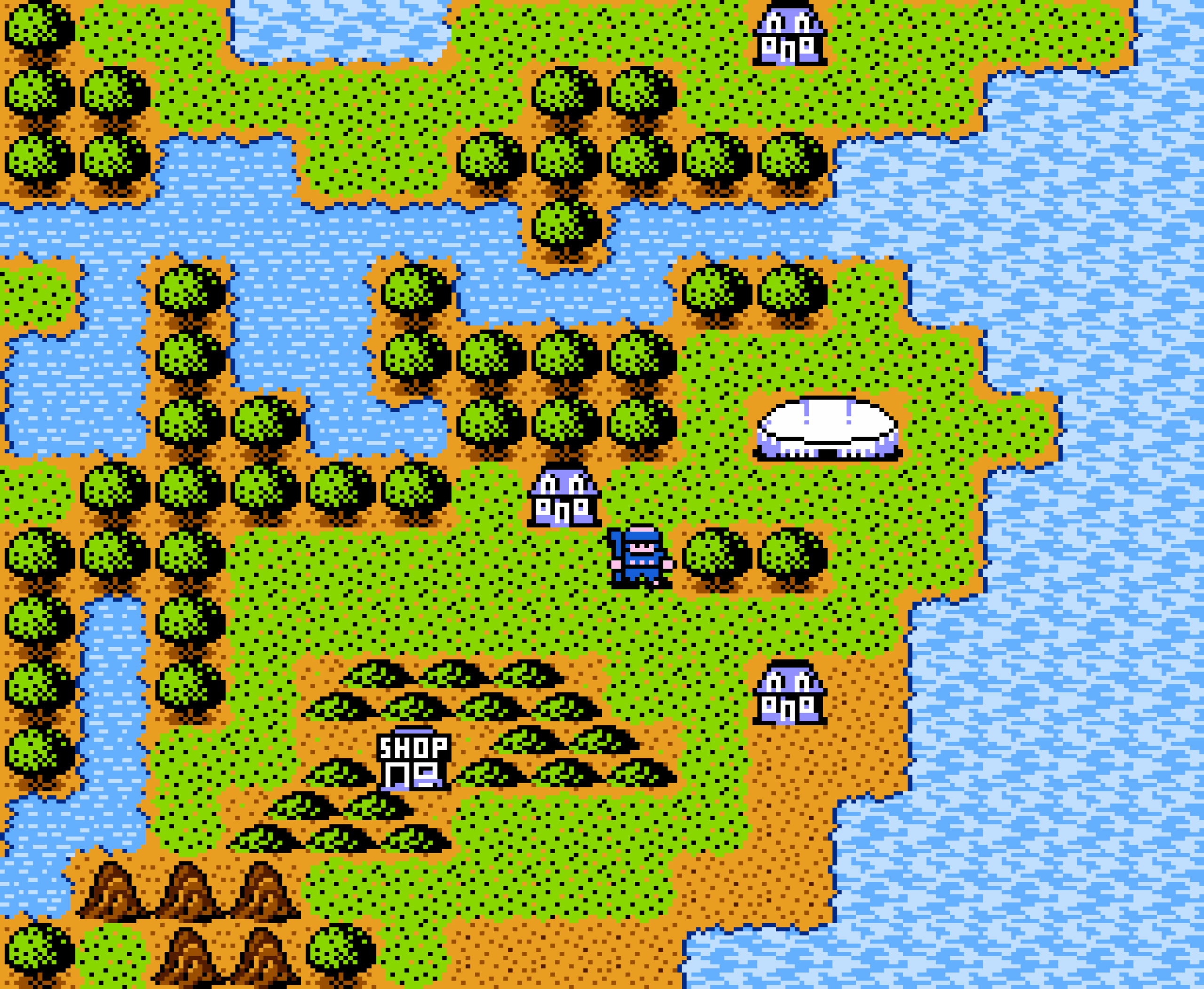 NES Hit The Ice overworld map screenshot image