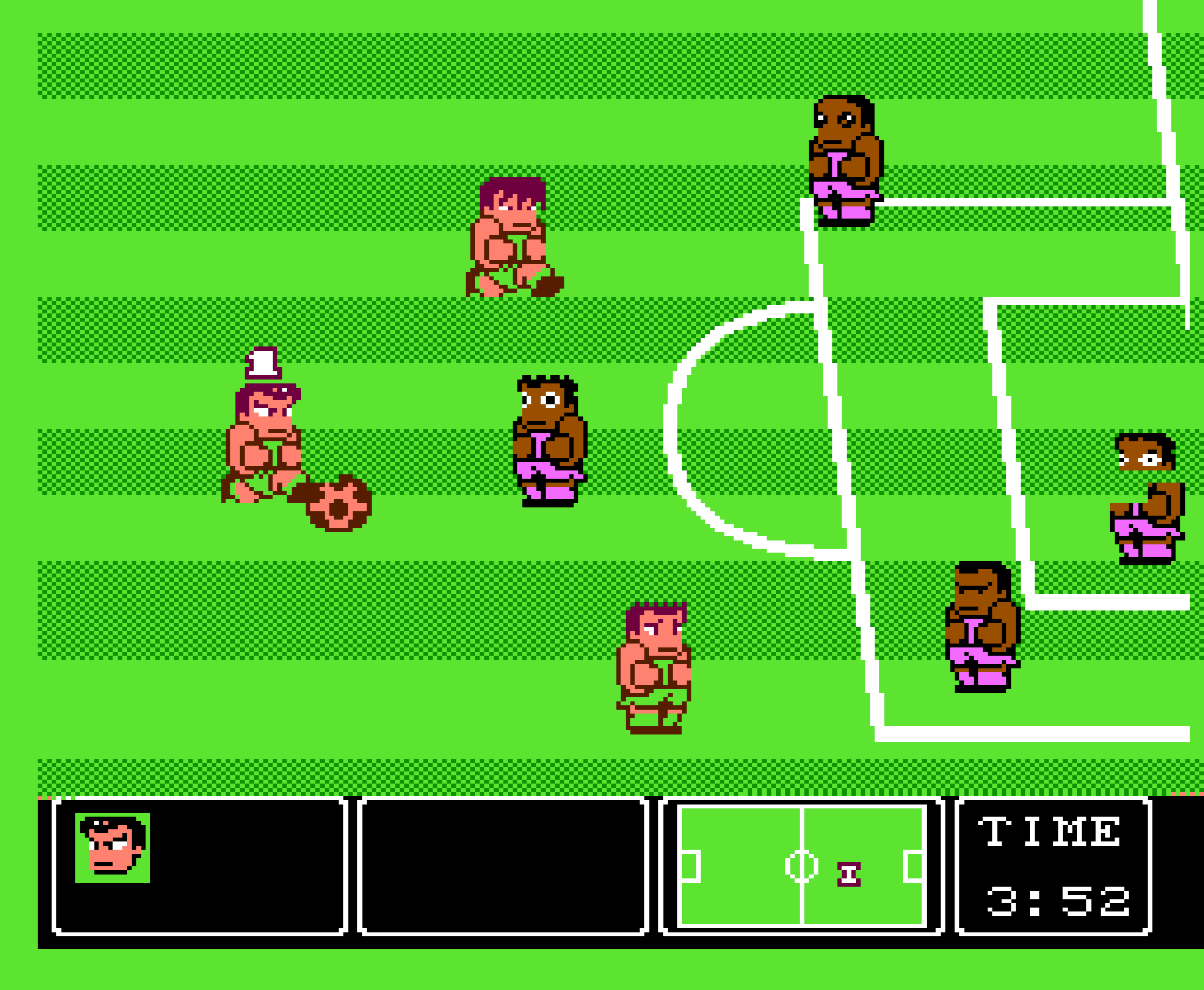 Nintendo World Cup Soccer gameplay image