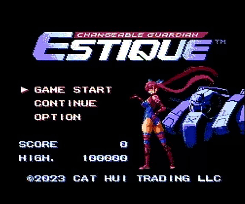 Changeable Guardian Estique title screen image